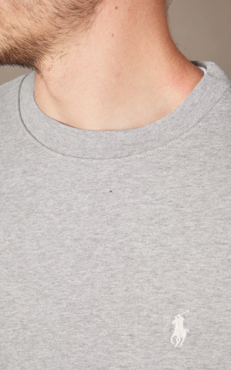 Polo Ralph Lauren Loopback Fleece Sweatshirt Grey Heather - Image 3