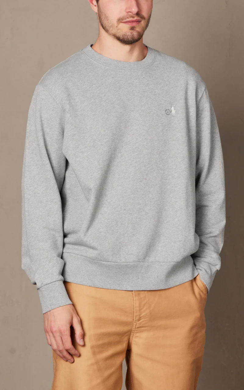 Polo Ralph Lauren Loopback Fleece Sweatshirt Grey Heather - Image 4