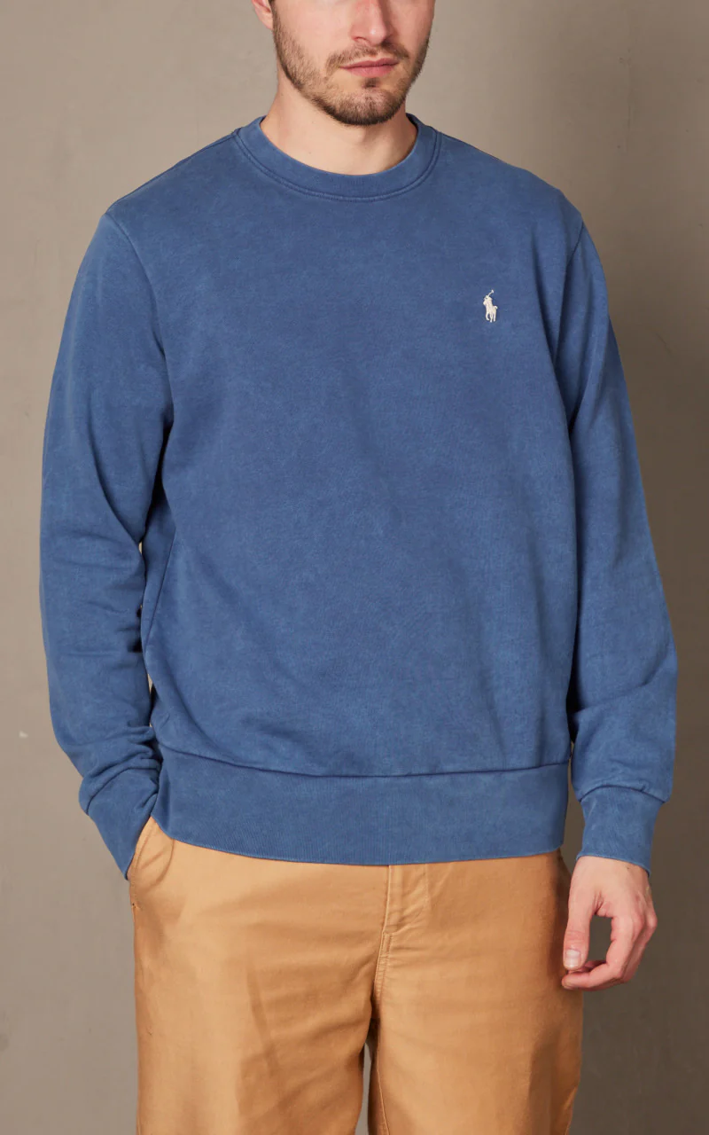 Polo Ralph Lauren Loopback Fleece Sweatshirt Navy - Image 4