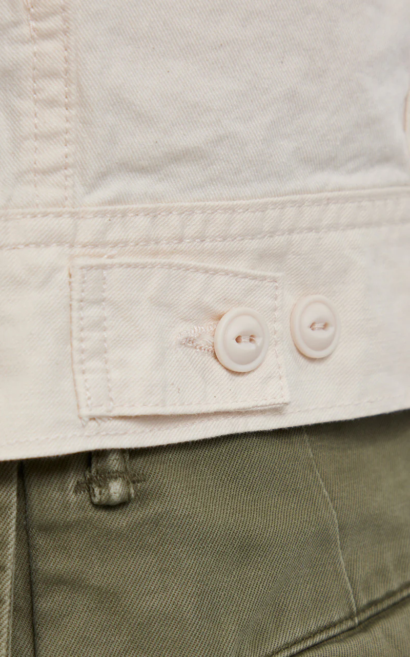 Polo Ralph Lauren Polo Bear Embroidered Trucker Jacket White - Image 9