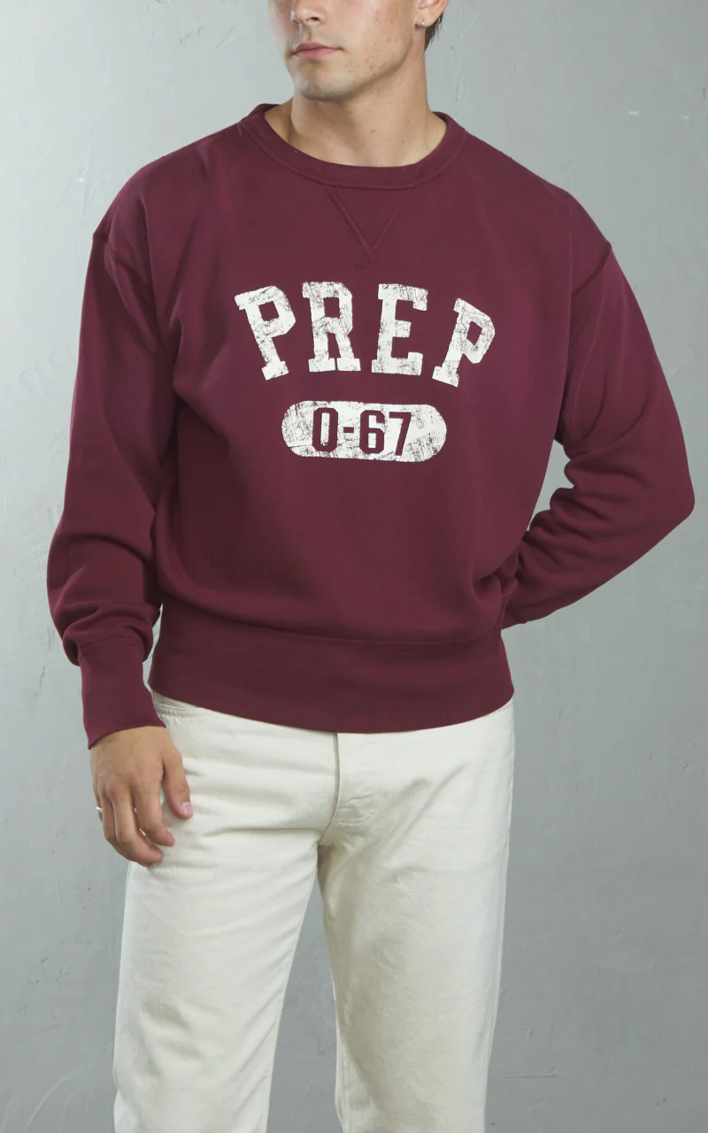 Polo Ralph Lauren Vintage Fit Fleece Graphic Sweatshirt Classic Wine - Image 2