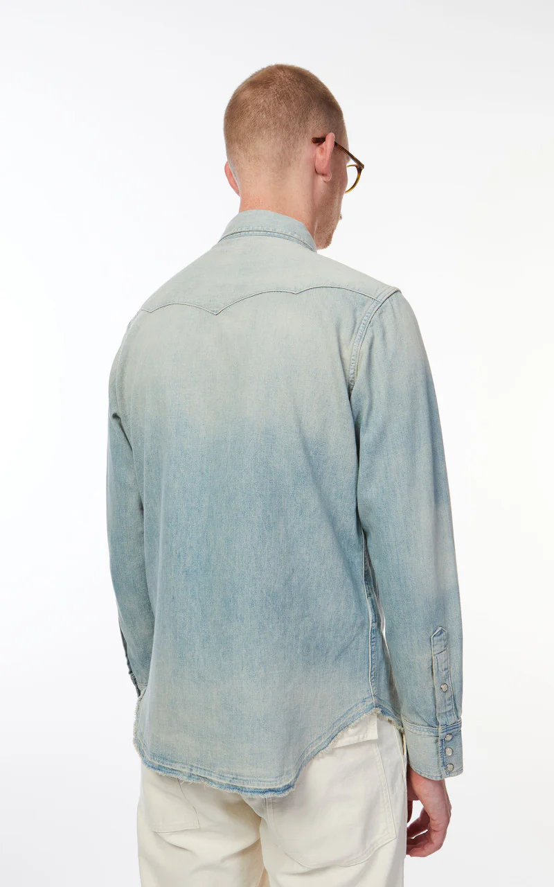 Polo Ralph Lauren Western Shirt Bailey Blue - Image 6