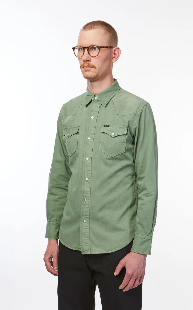 Polo Ralph Lauren Western Shirt Denim Fatigue - Image 4