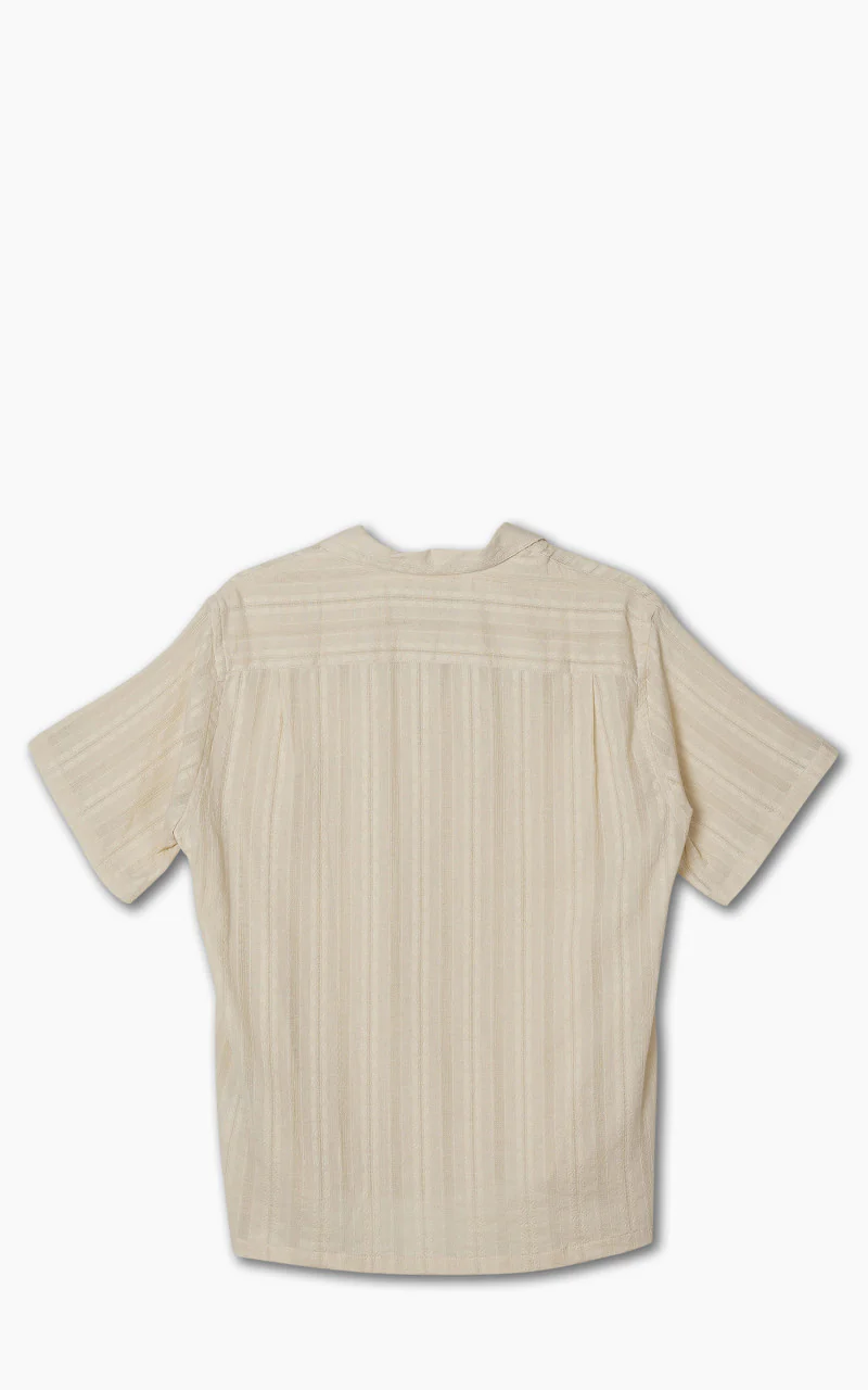 Portuguese Flannel Almada Camp Collar Shirt Ecru - Image 5