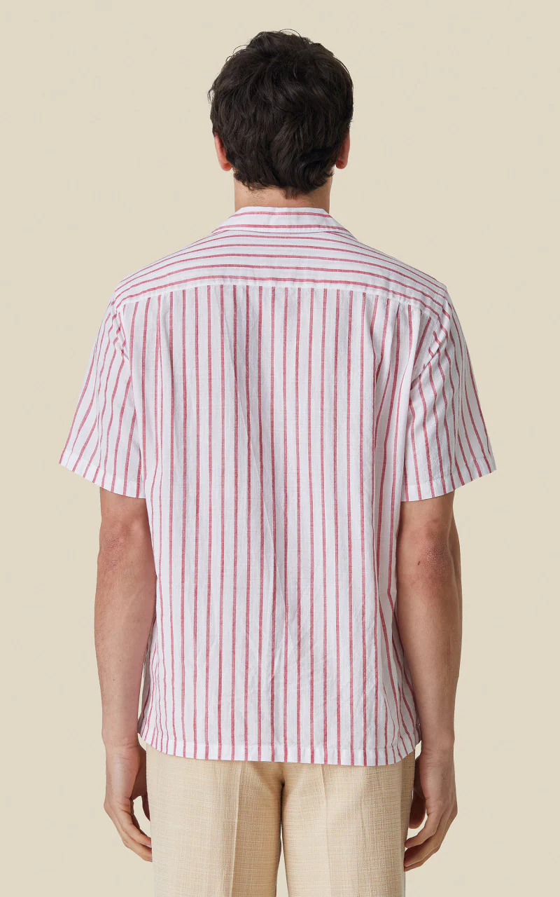 Portuguese Flannel Beach Cabin Camp Collar Shirt Red - Image 4