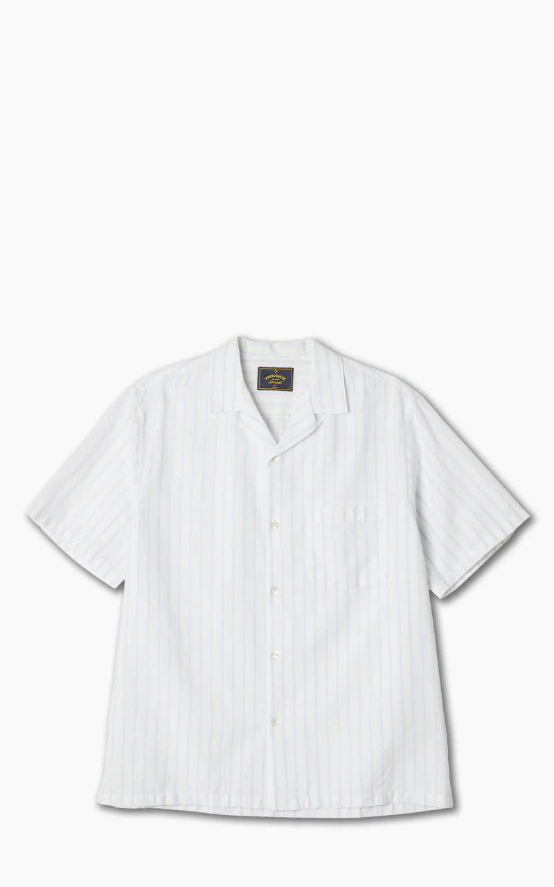 Portuguese Flannel Beach Cabin Camp Collar Shirt Sky