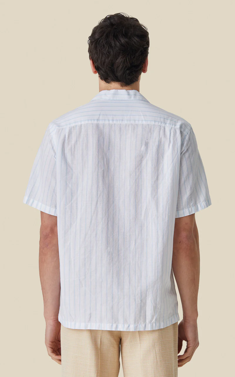 Portuguese Flannel Beach Cabin Camp Collar Shirt Sky - Image 4