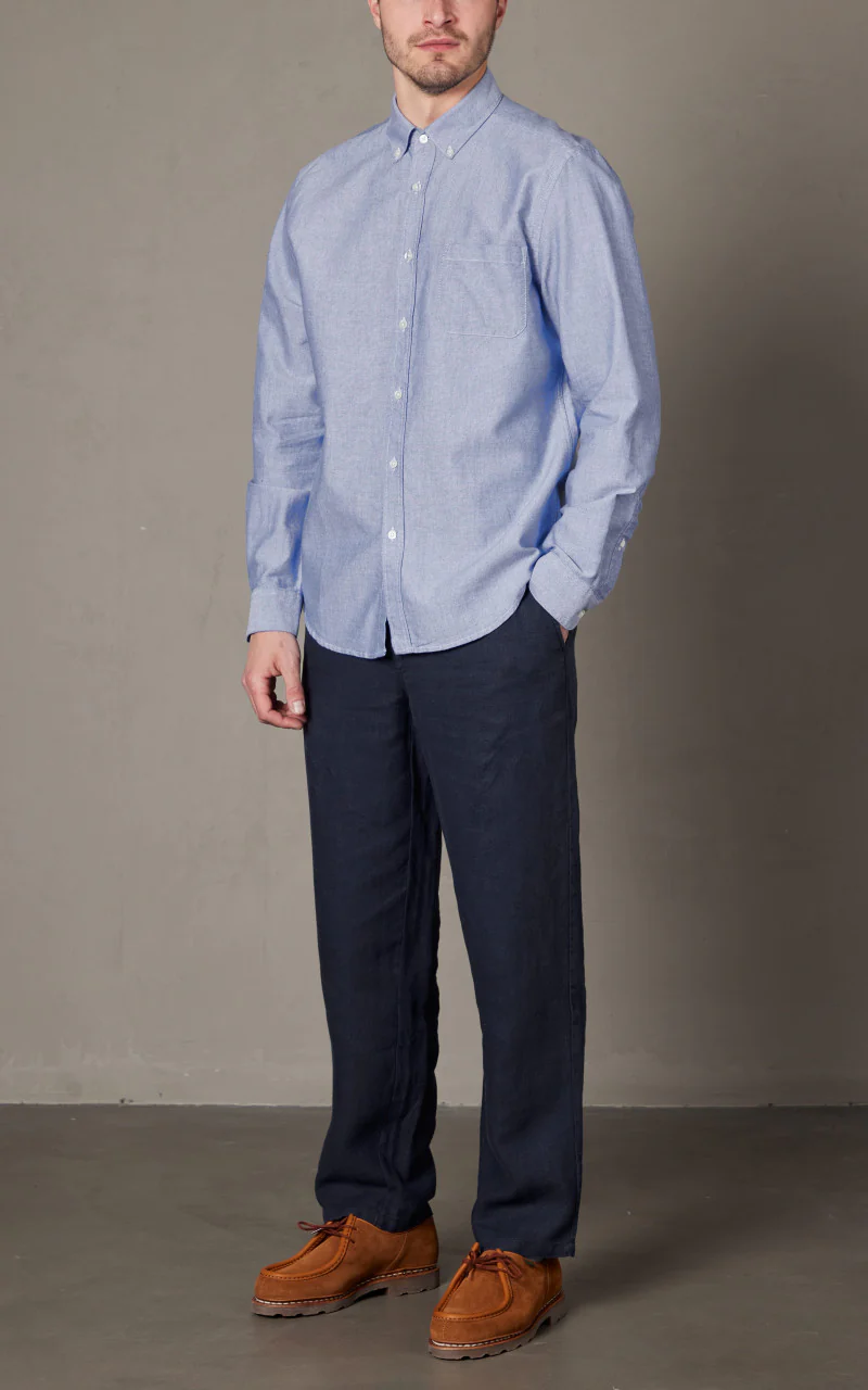 Portuguese Flannel Belavista Shirt Blue - Image 2