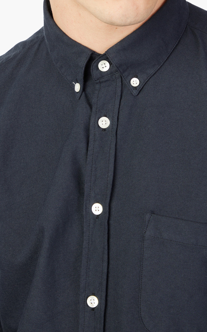 Portuguese Flannel Belavista Shirt Navy - Image 5