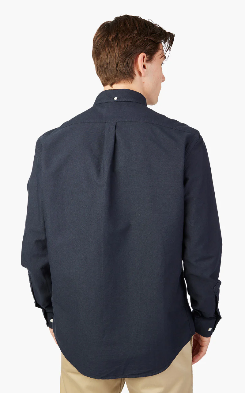 Portuguese Flannel Belavista Shirt Navy - Image 6