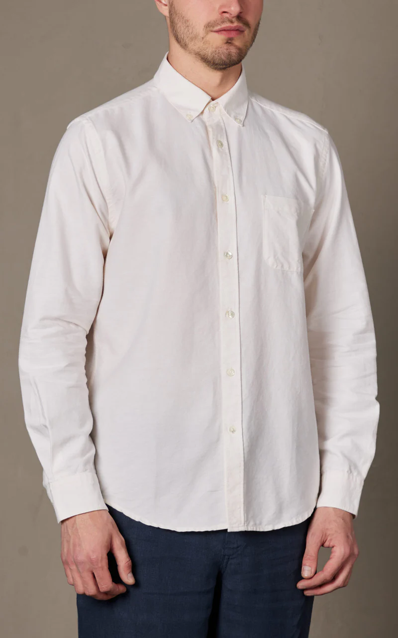 Portuguese Flannel Belavista Shirt Off White - Image 3