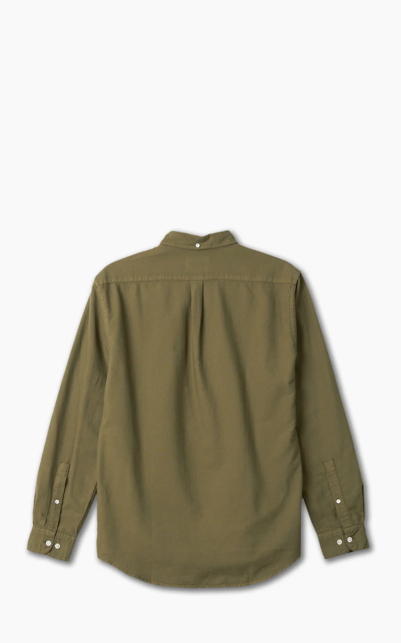 Portuguese Flannel Belavista Shirt Olive - Image 3