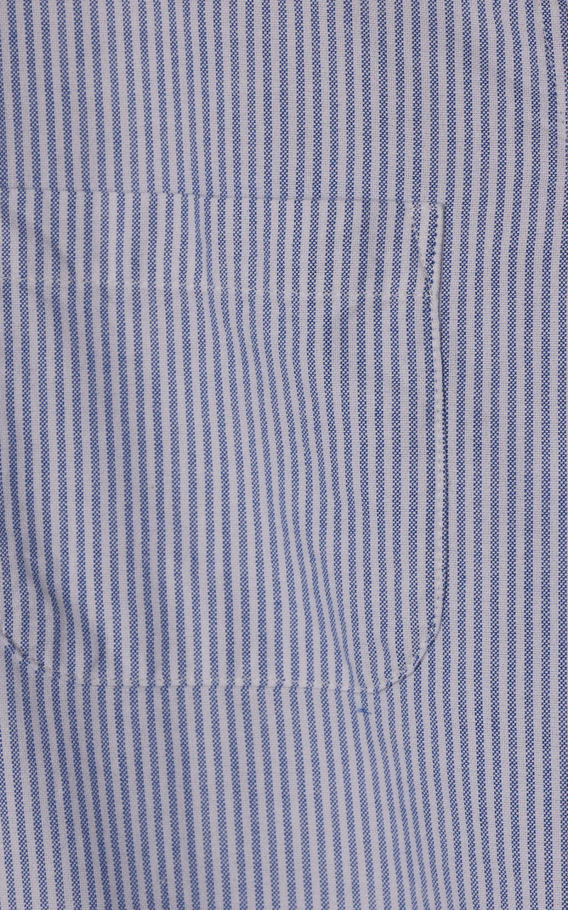 Portuguese Flannel Belavista Stripe Shirt Blue - Image 3