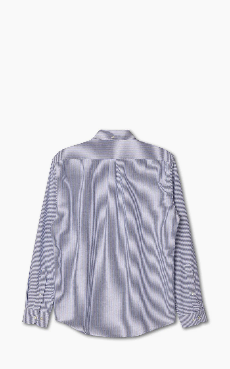 Portuguese Flannel Belavista Stripe Shirt Blue - Image 5