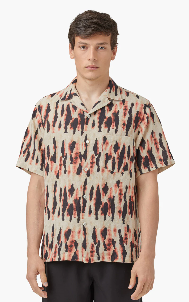 Portuguese Flannel Borra Camp Collar Shirt Grape - Image 2