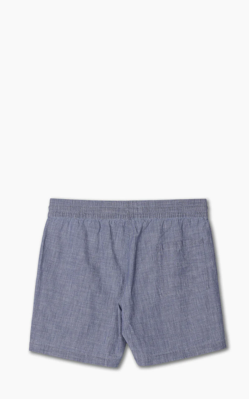 Portuguese Flannel Chambray Shorts Blue - Image 3