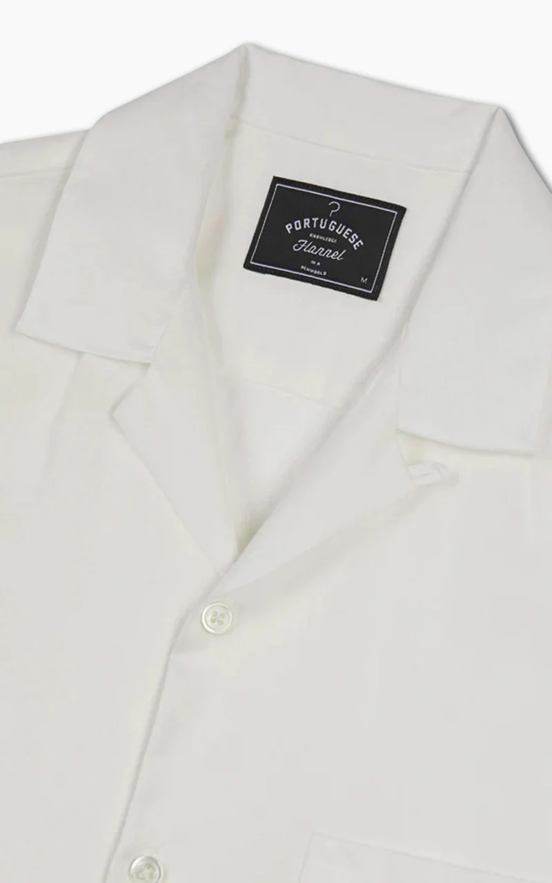 Portuguese Flannel Dogtown Shirt Off White - Image 3