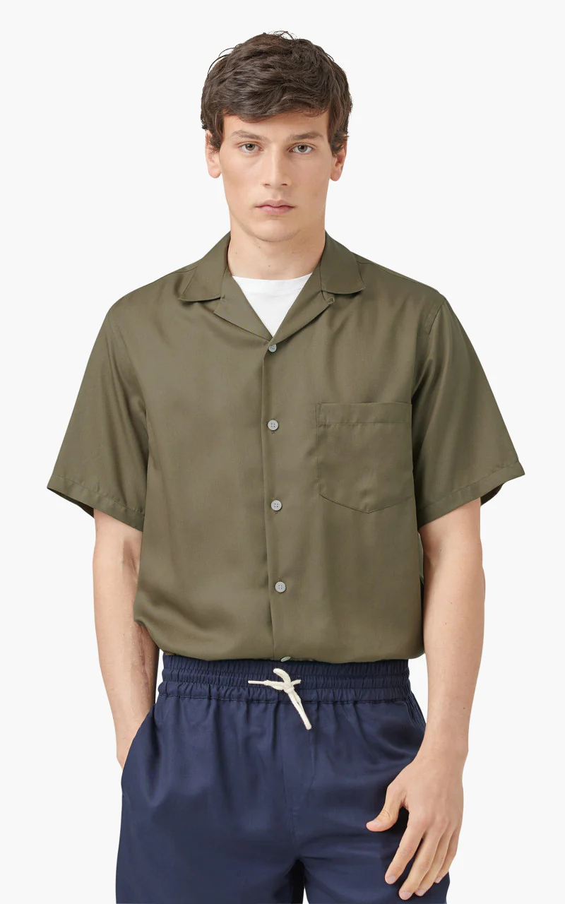 Portuguese Flannel Dogtown Shirt Olive - Image 2