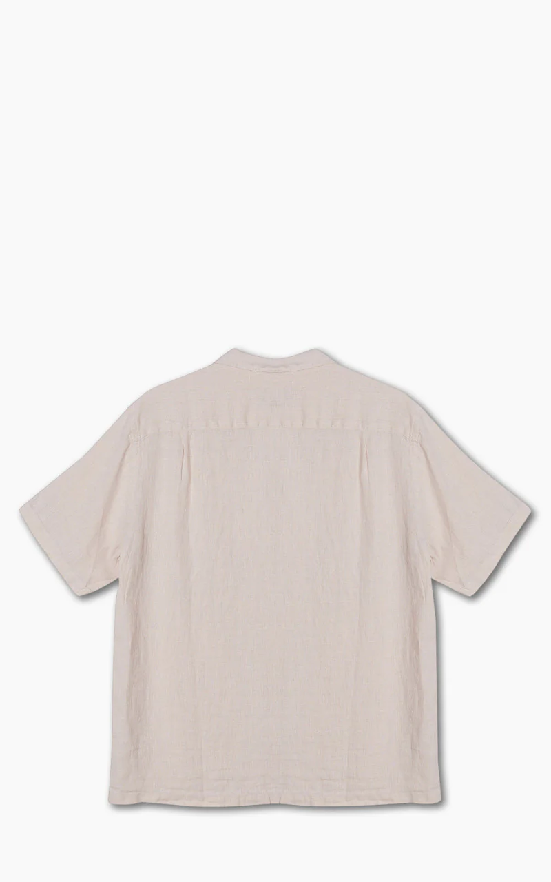 Portuguese Flannel Linen Camp Collar Shirt Raw - Image 5