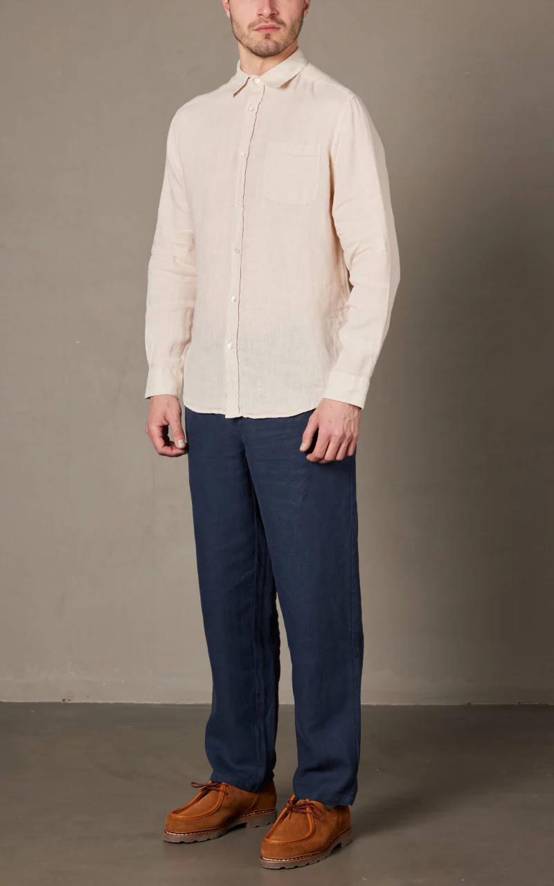 Portuguese Flannel Linen Shirt Raw - Image 2