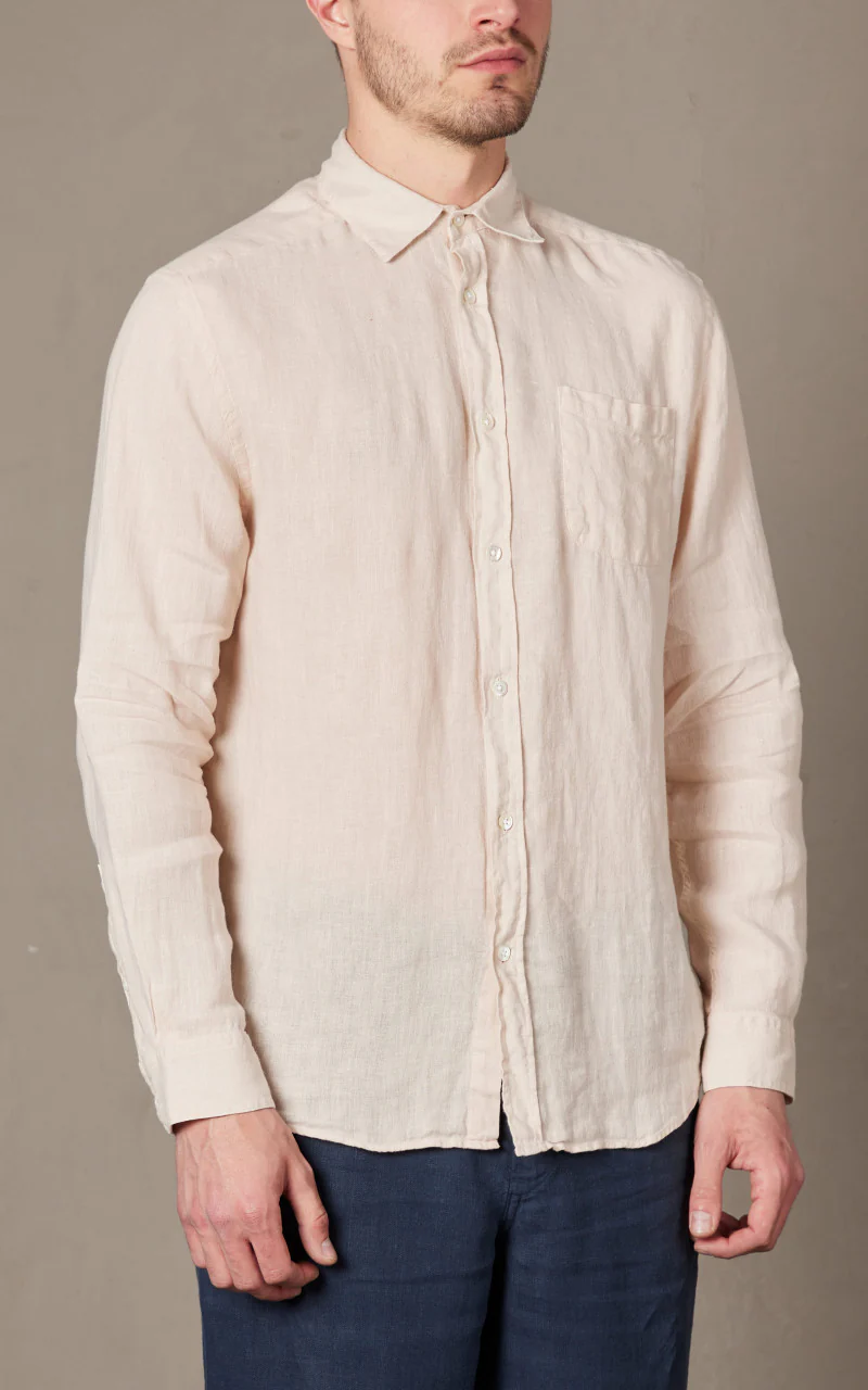Portuguese Flannel Linen Shirt Raw - Image 3