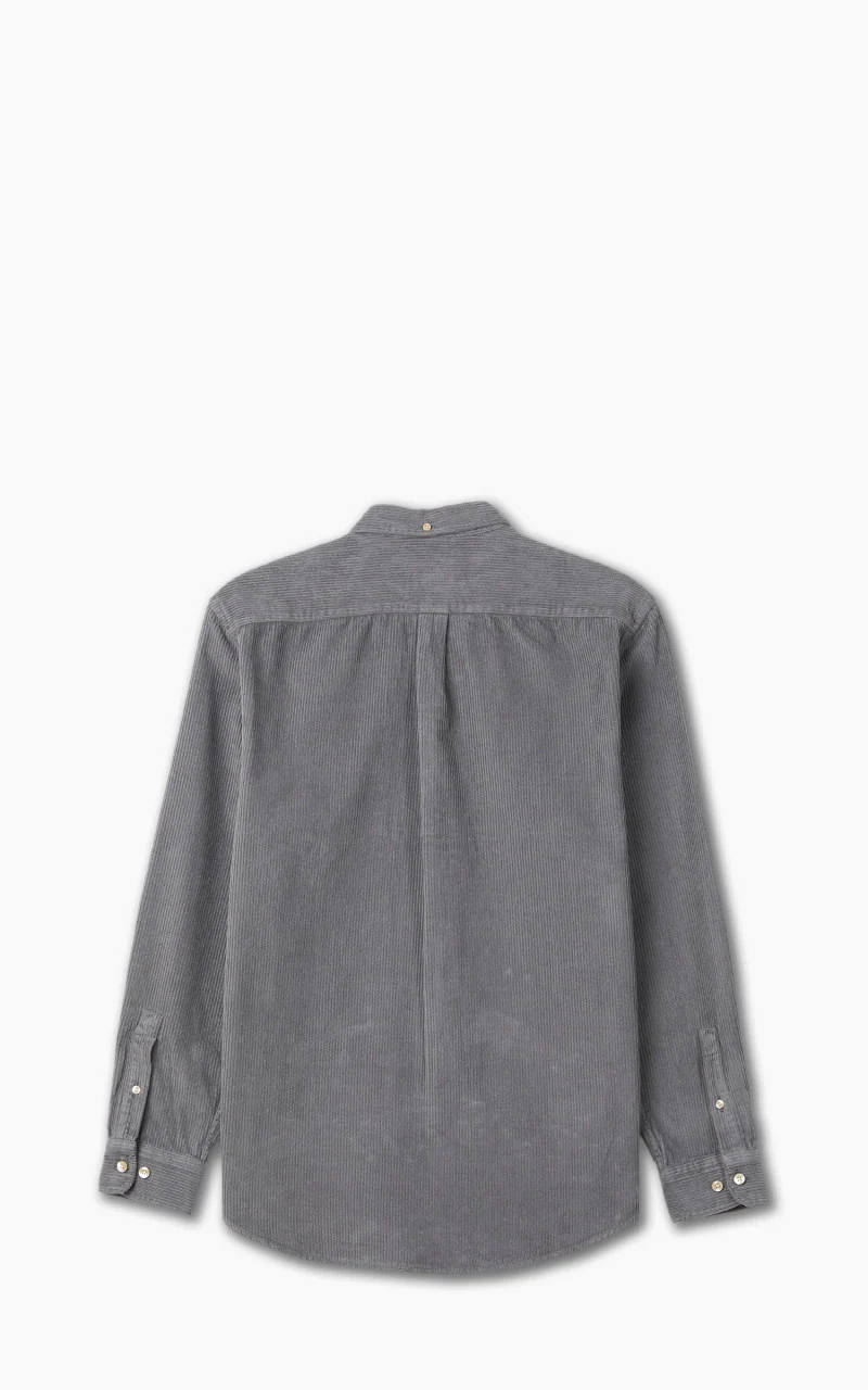 Portuguese Flannel Lobo Shirt Anthracite - Image 3