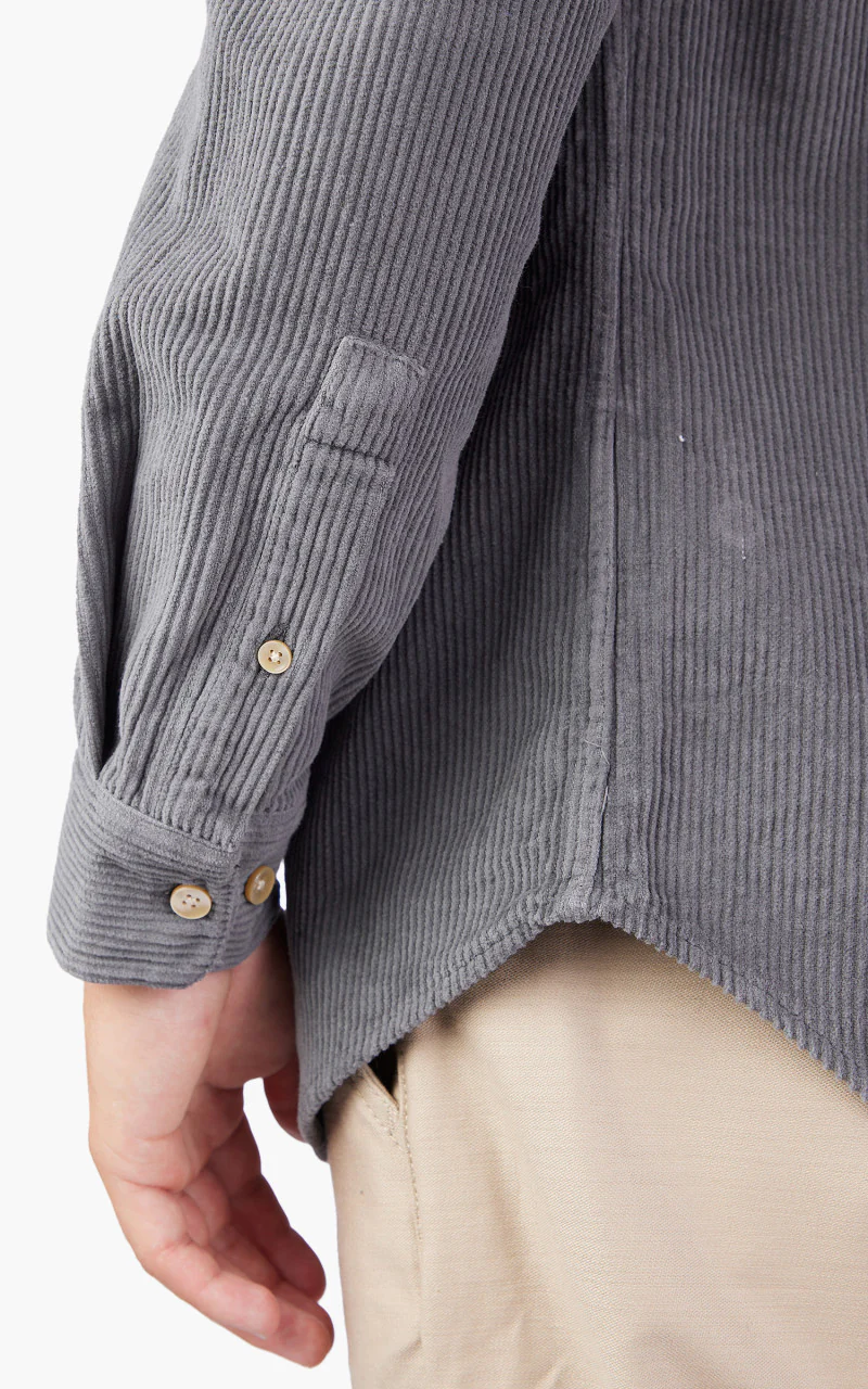 Portuguese Flannel Lobo Shirt Anthracite - Image 5