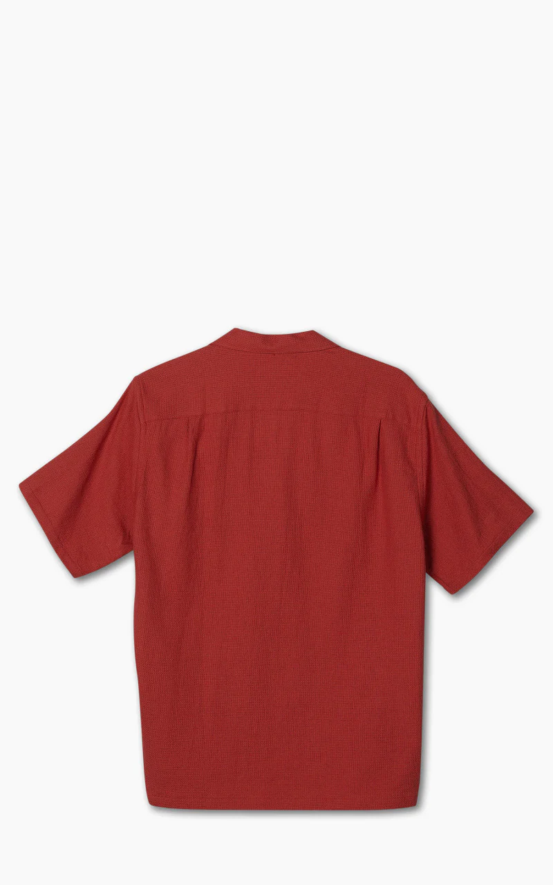Portuguese Flannel Pique Camp Collar Shirt Clay - Image 5