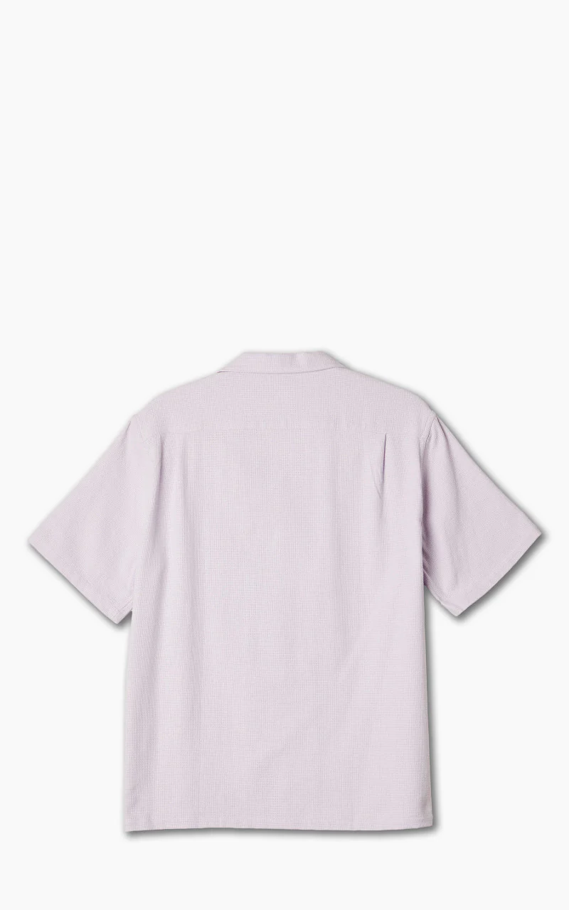 Portuguese Flannel Pique Camp Collar Shirt Lavanda - Image 5