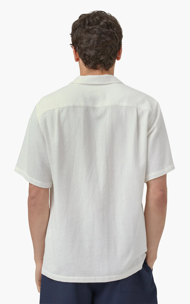 Portuguese Flannel Pique Camp Collar Shirt White - Image 3