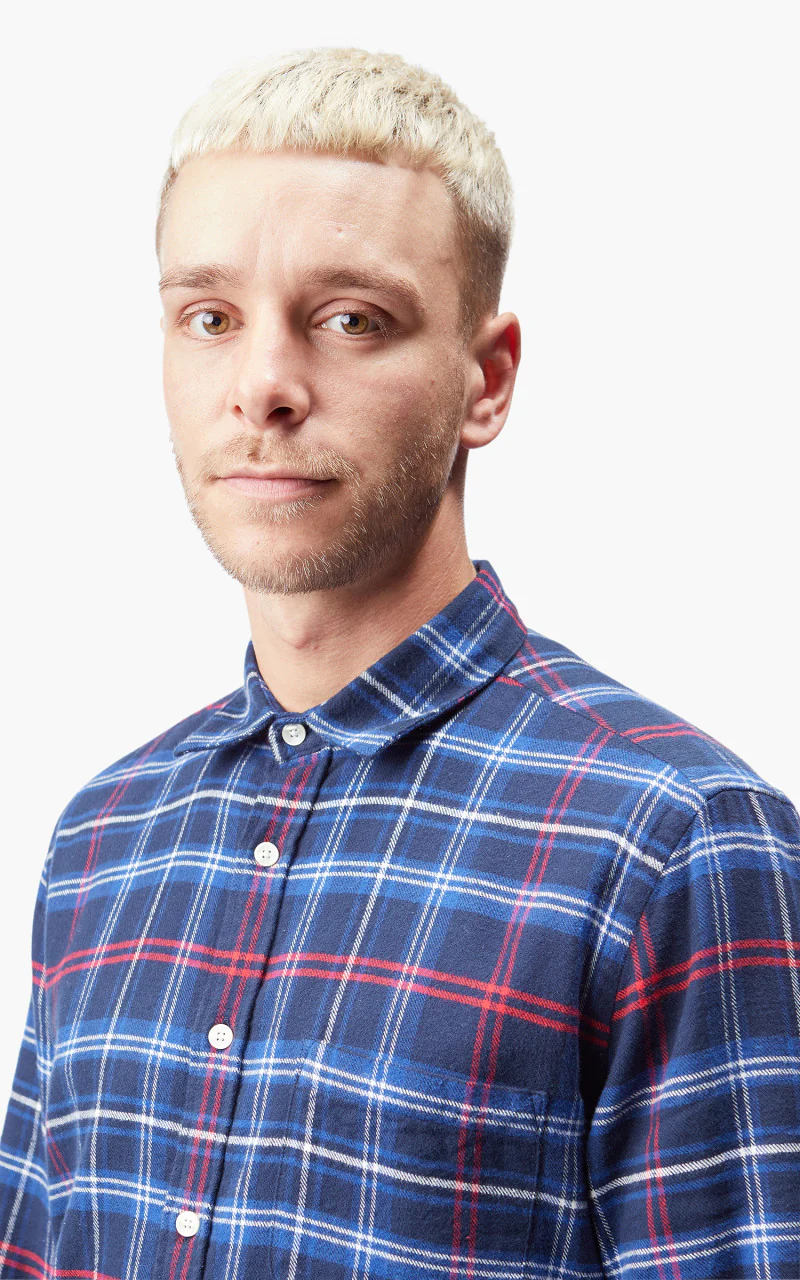 Portuguese Flannel Pop Up Shirt Multi - Image 10