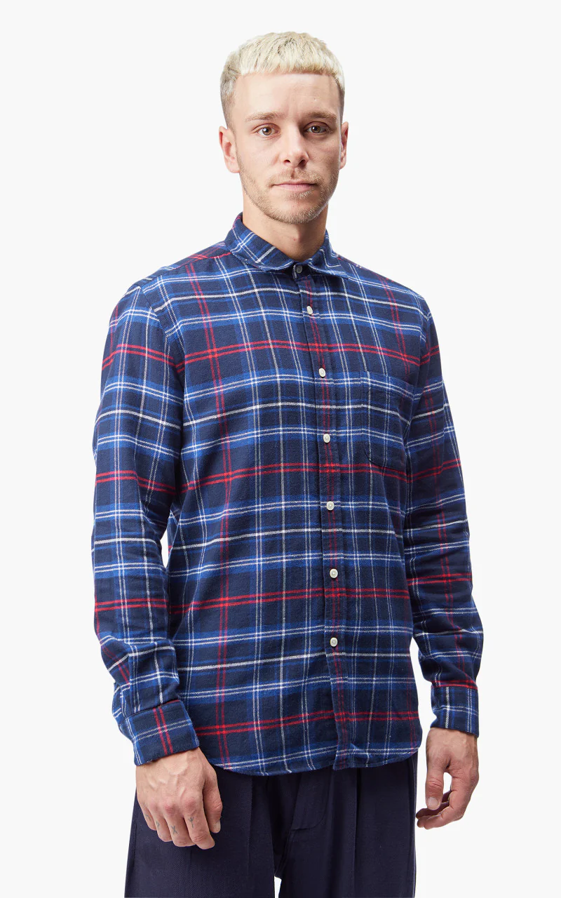 Portuguese Flannel Pop Up Shirt Multi - Image 9