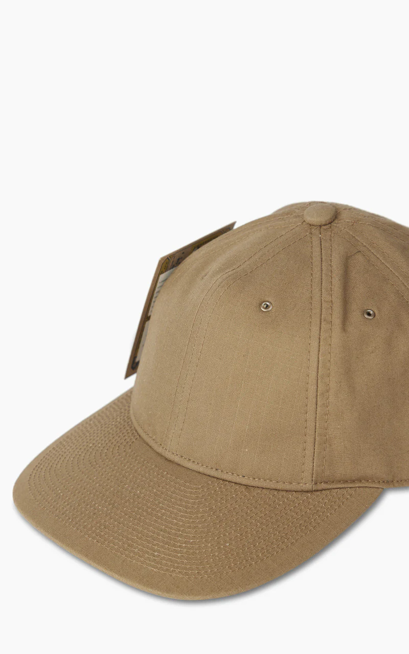 Poten Cotton Nylon Ripstop Baseball Cap Beige - Image 2