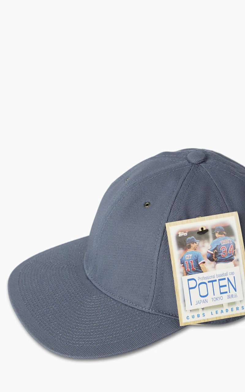 Poten Twist Yarn Baseball Cap Blue - Image 2