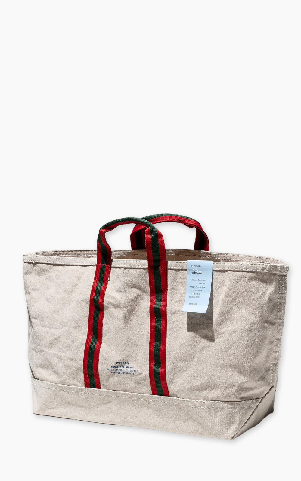 Puebco College Tote Bag Market Natural