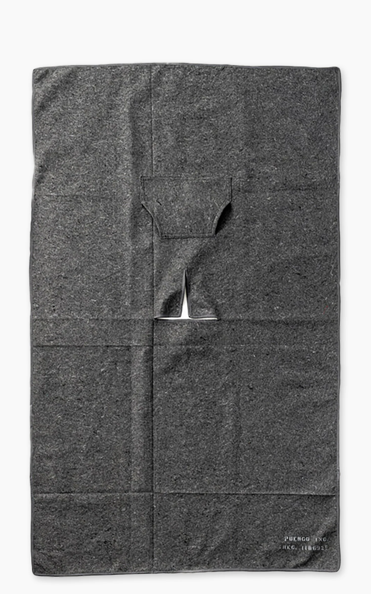 Puebco Felted Blanket Poncho Gray - Image 2