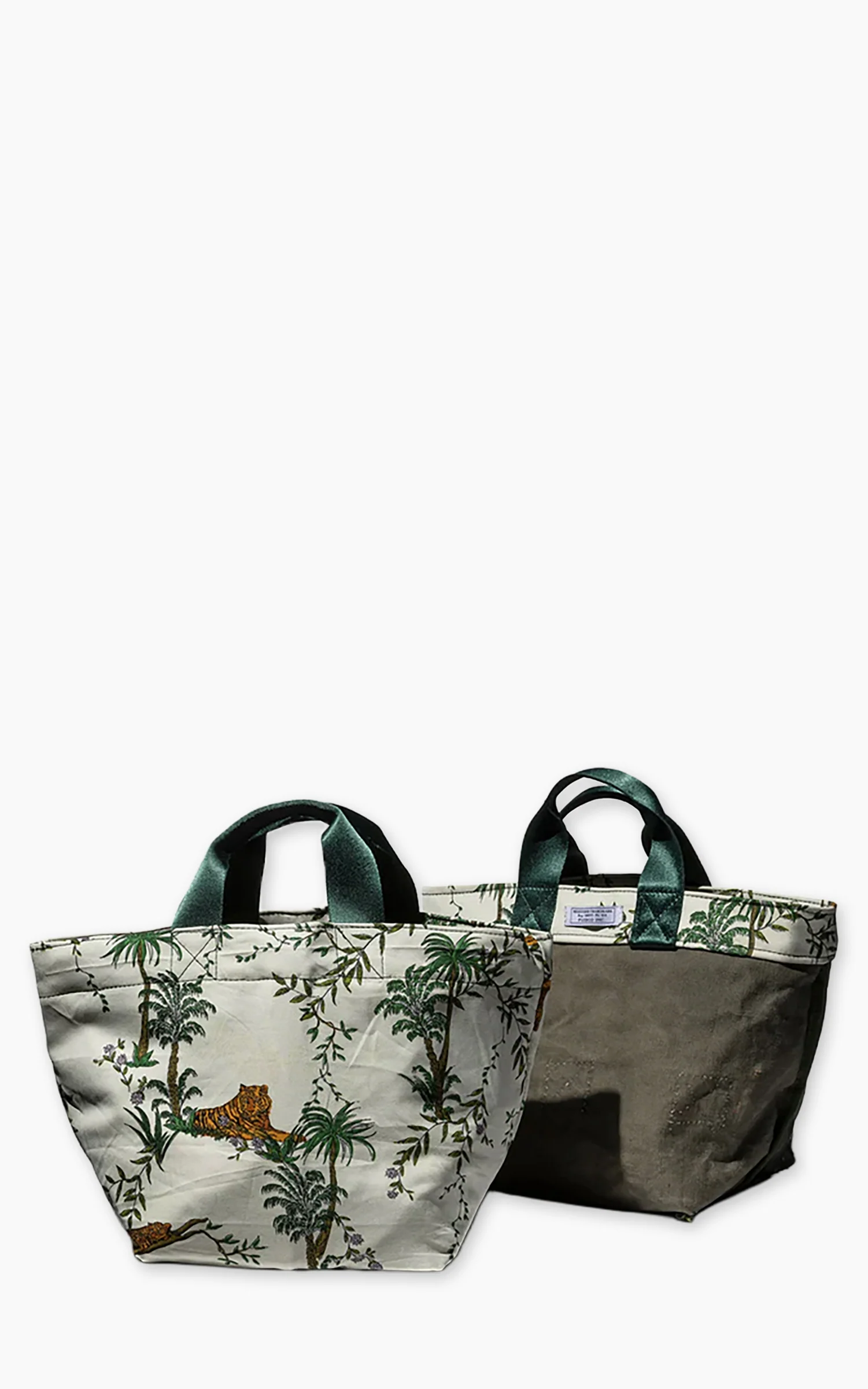 Puebco Vintage Tent Fabric With Printed Pattern Bag Jungle - Image 2