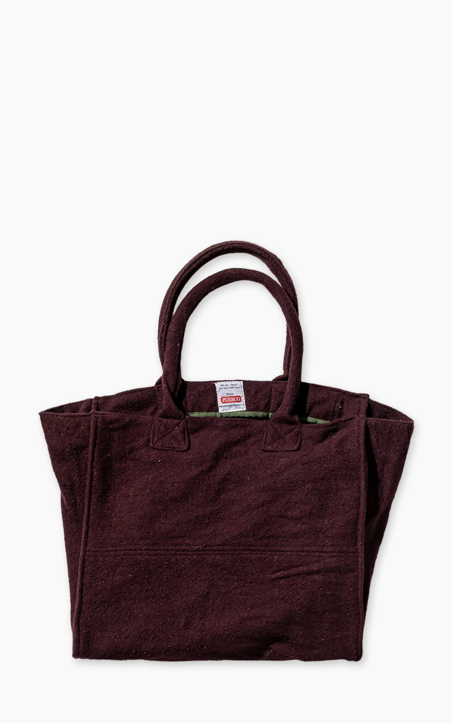 Puebco Vintage Wool Garments Fabric Bag Limited Edition Burgundy