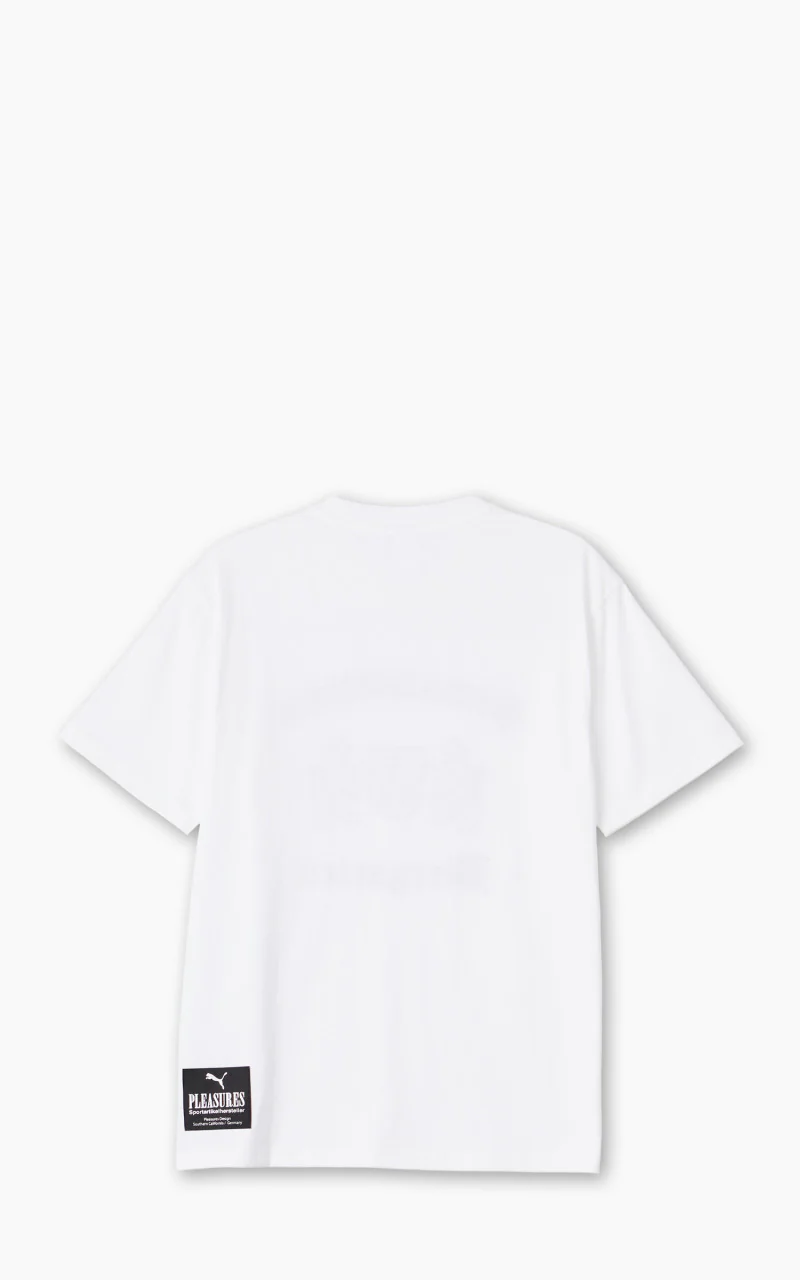 Puma x PLEASURES Graphic Tee Puma White - Image 3