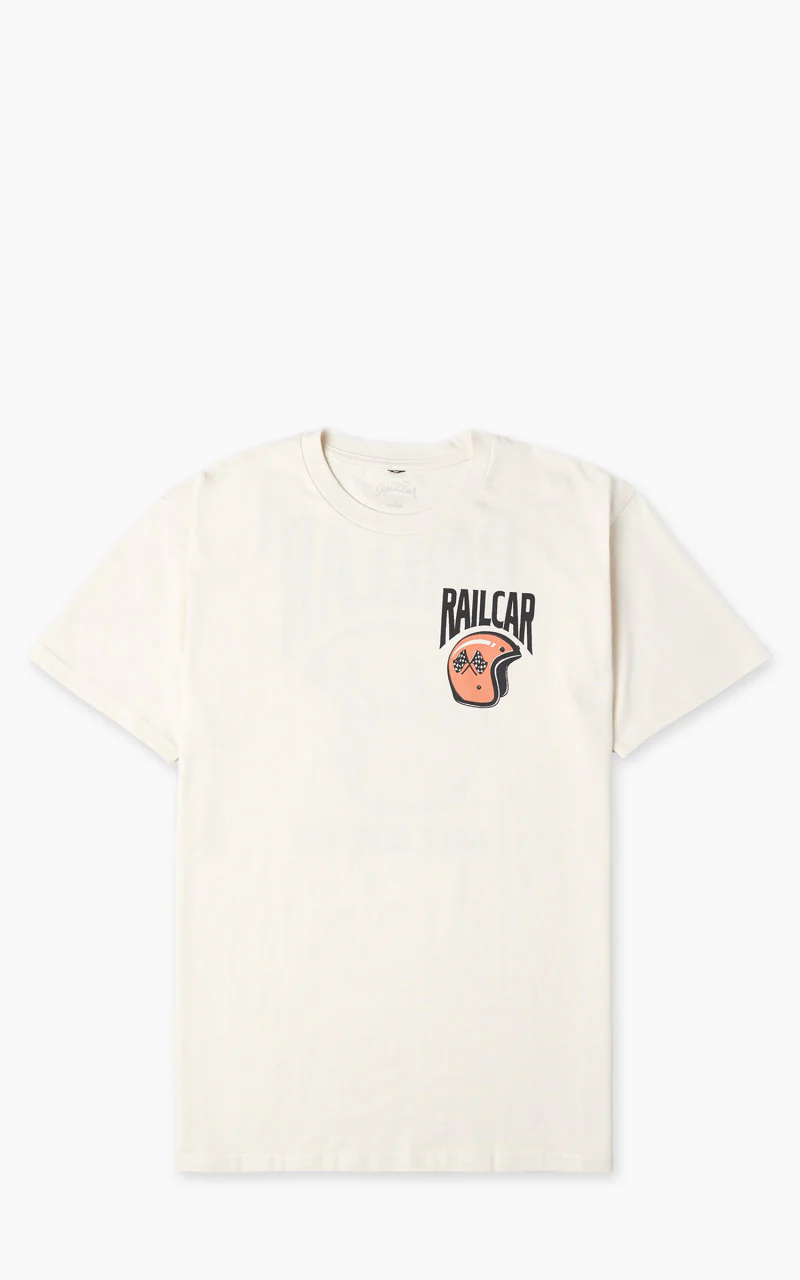 Railcar Fine Goods Helmet Race Division Tee Natural