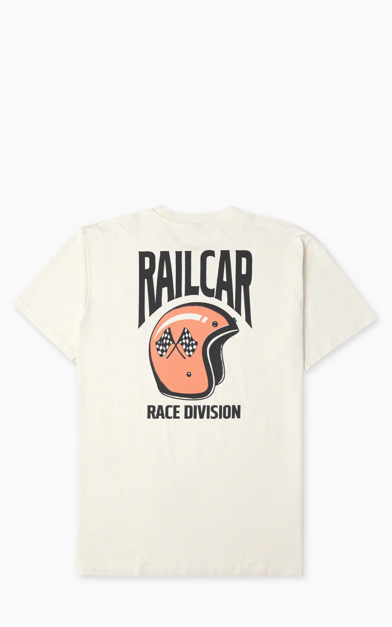 Railcar Fine Goods Helmet Race Division Tee Natural - Image 3