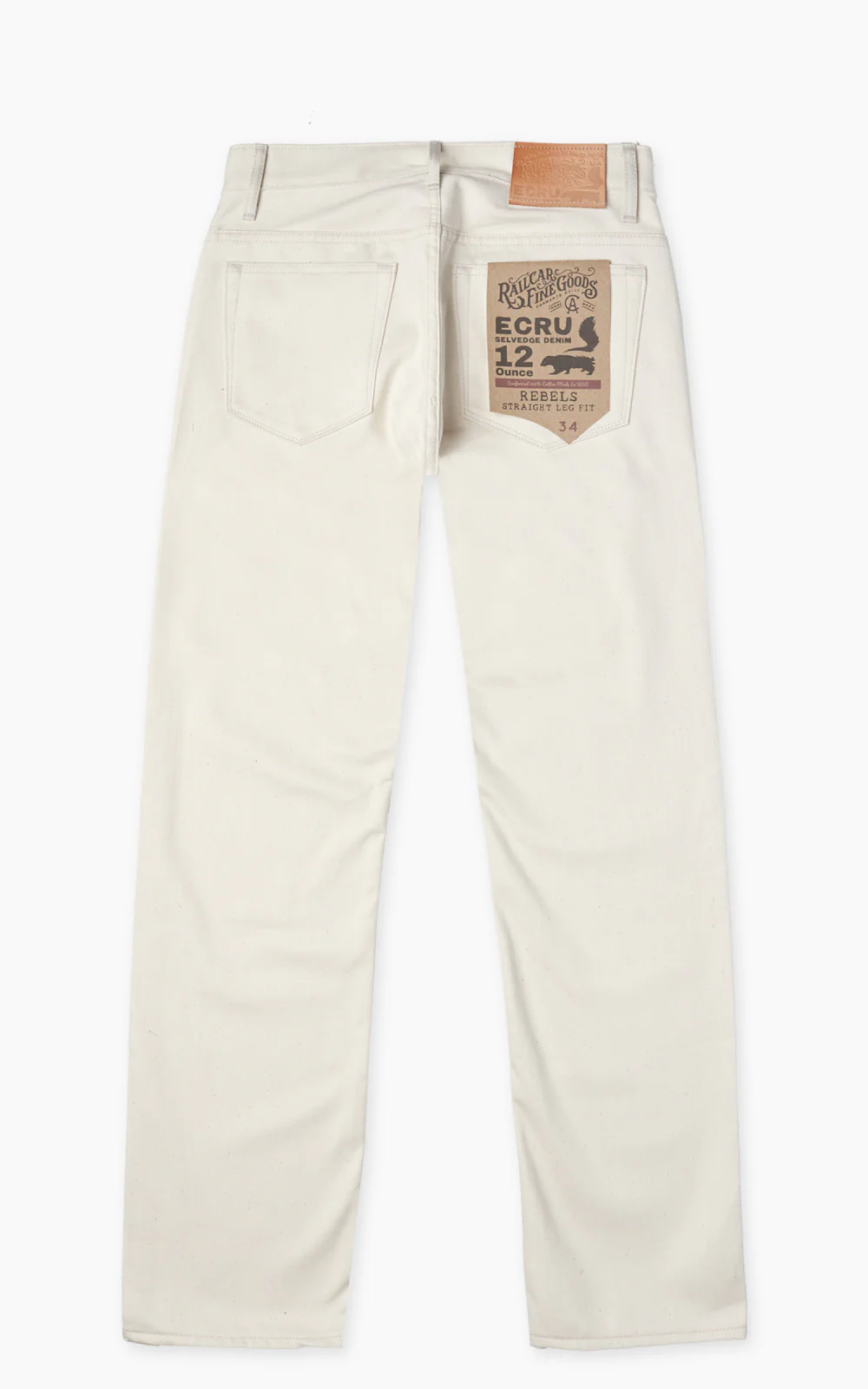 Railcar Fine Goods Rebels X105 Modern Straight Selvedge Ecru 12oz - Image 4