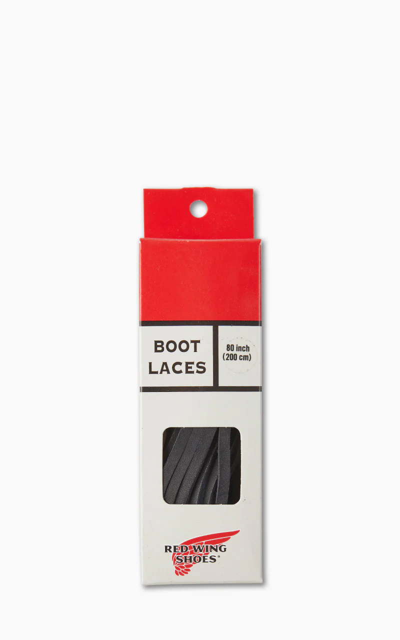 Red Wing Shoes 80" Black Leather Laces