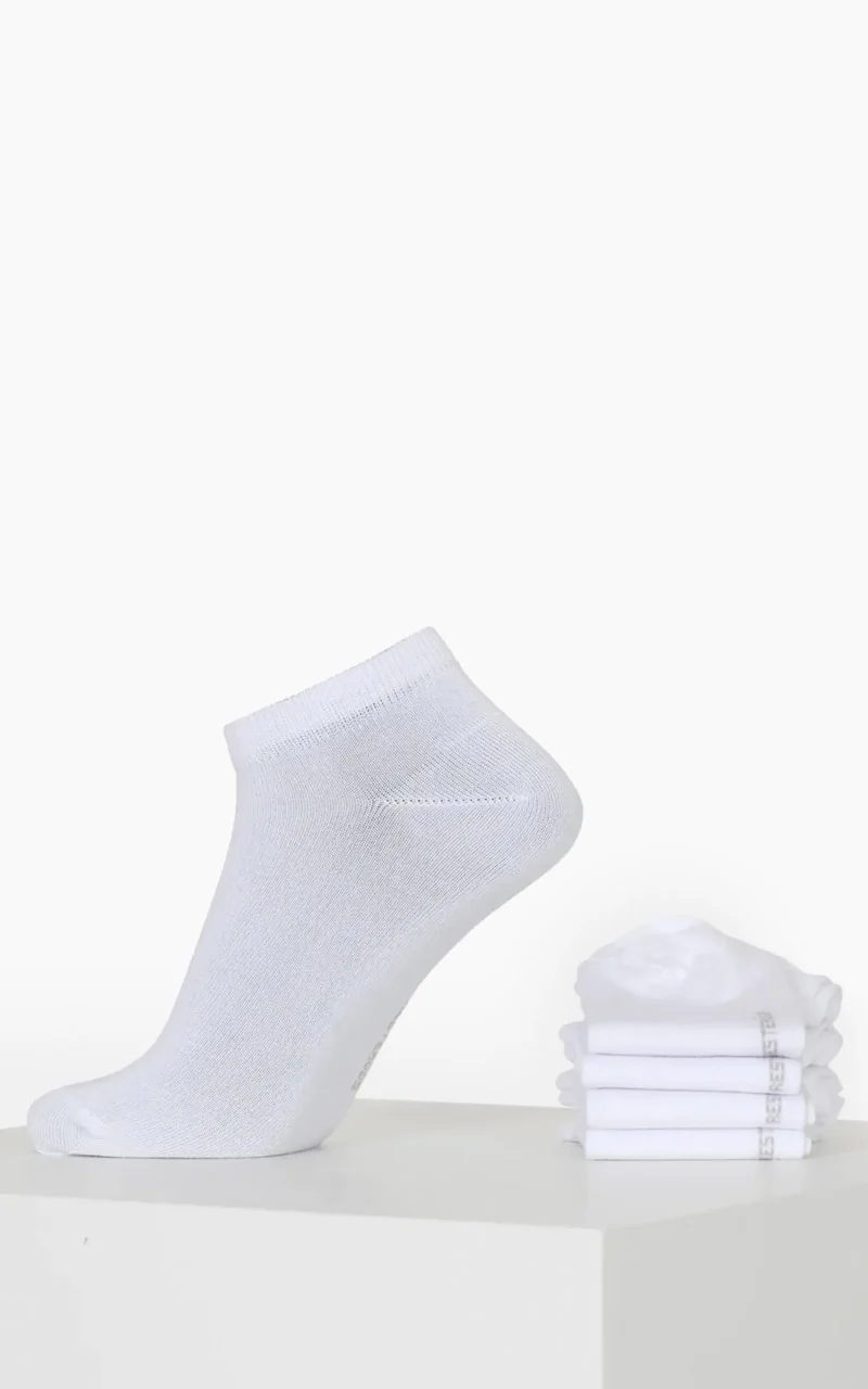Resteröds Ankle Socks Bamboo 5-Pack White - Image 2