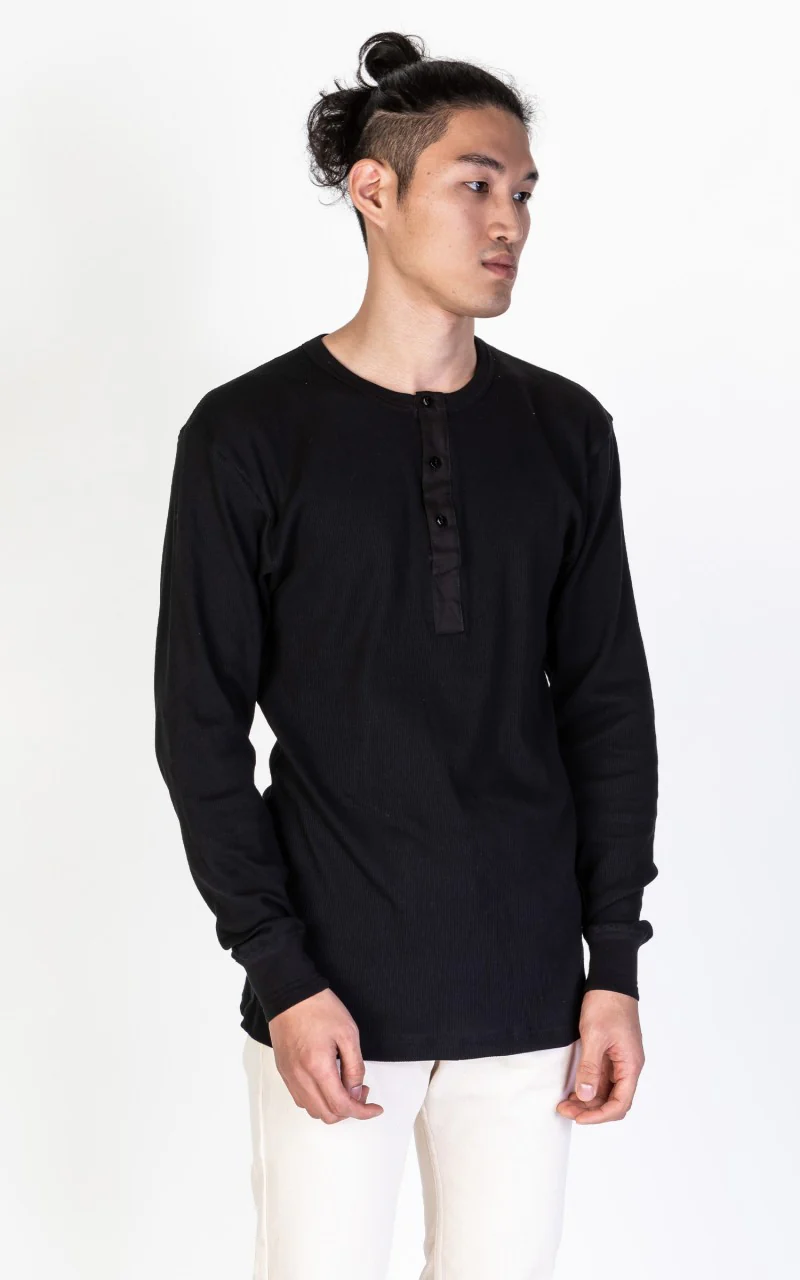 Resteröds Original Granddad Shirt Black - Image 2