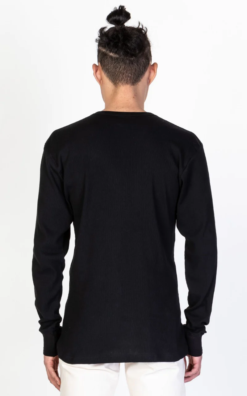 Resteröds Original Granddad Shirt Black - Image 4