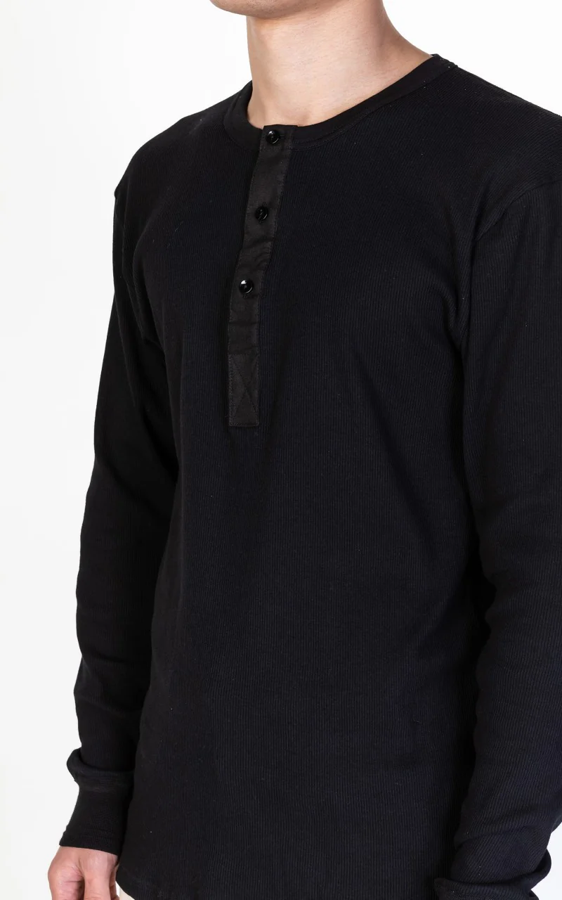 Resteröds Original Granddad Shirt Black - Image 5