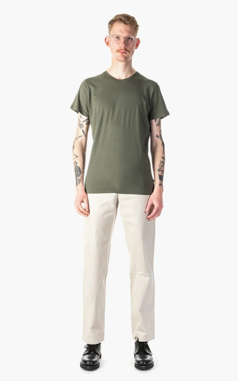 Resteröds R-Neck Tee Olive - Image 2
