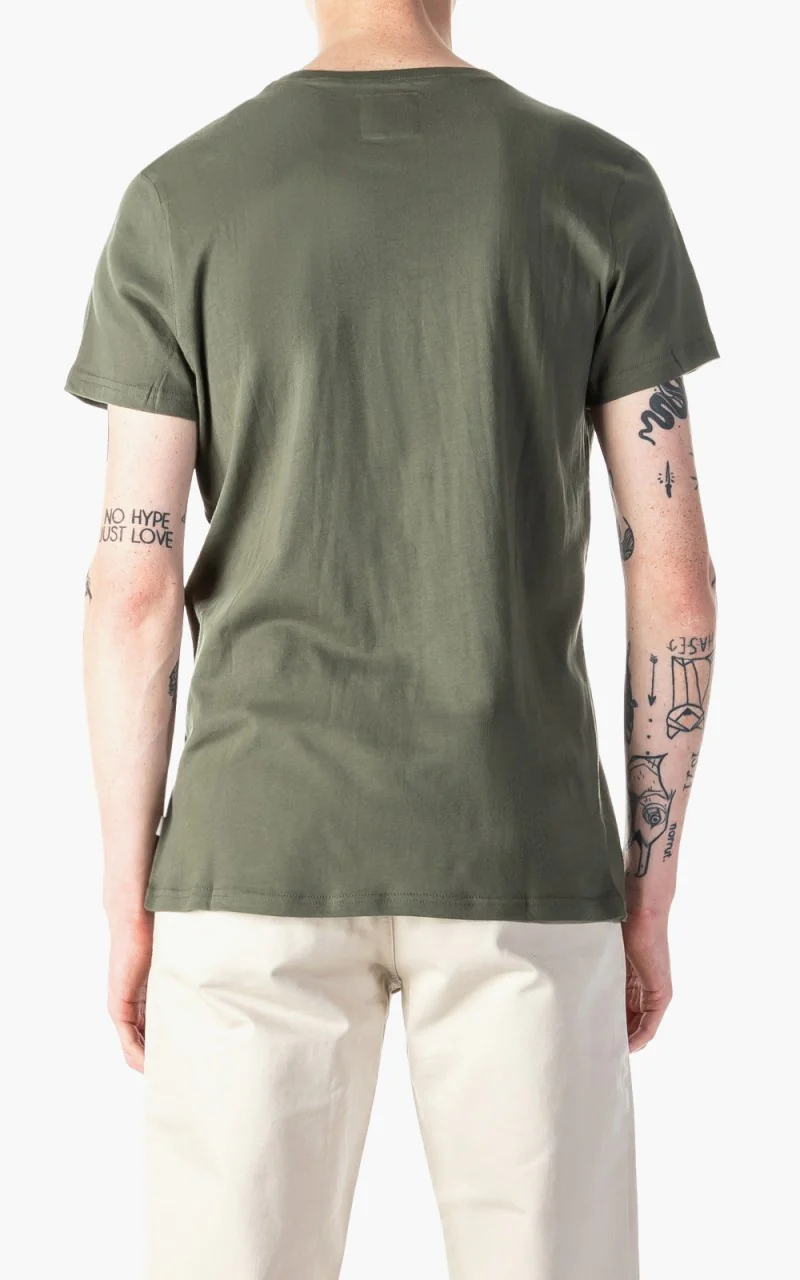 Resteröds R-Neck Tee Olive - Image 3