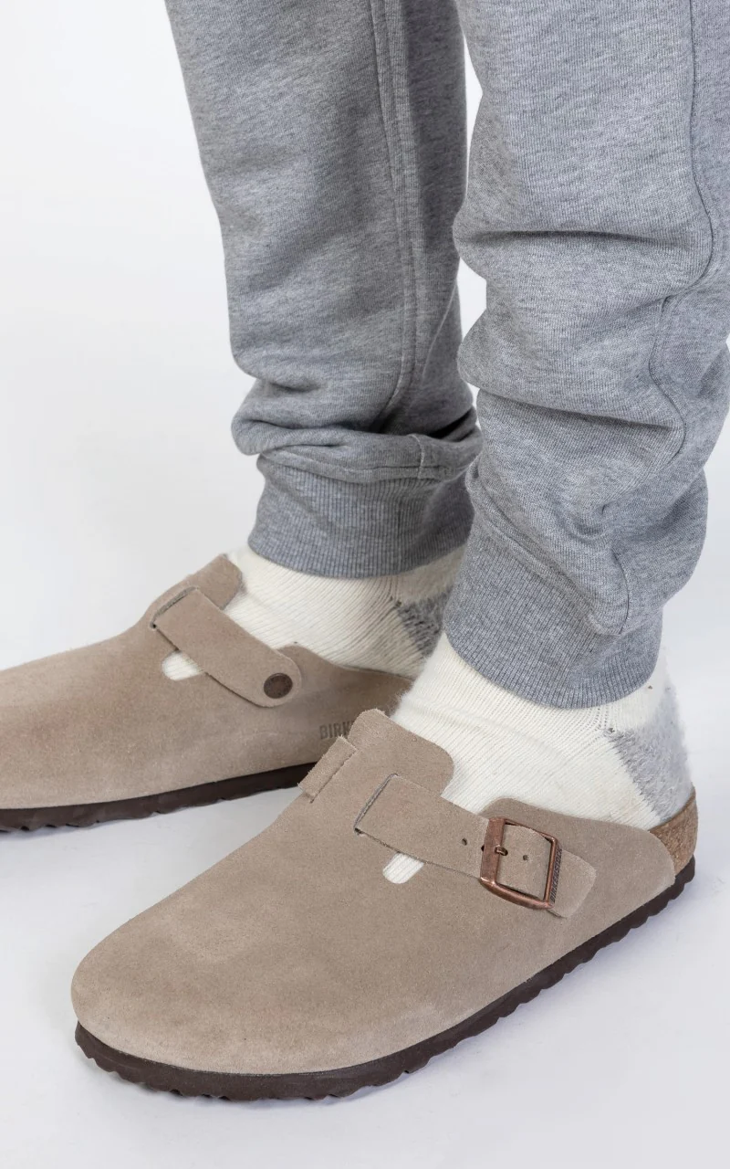 Resteröds Sweatpants Bamboo Grey Melange - Image 7